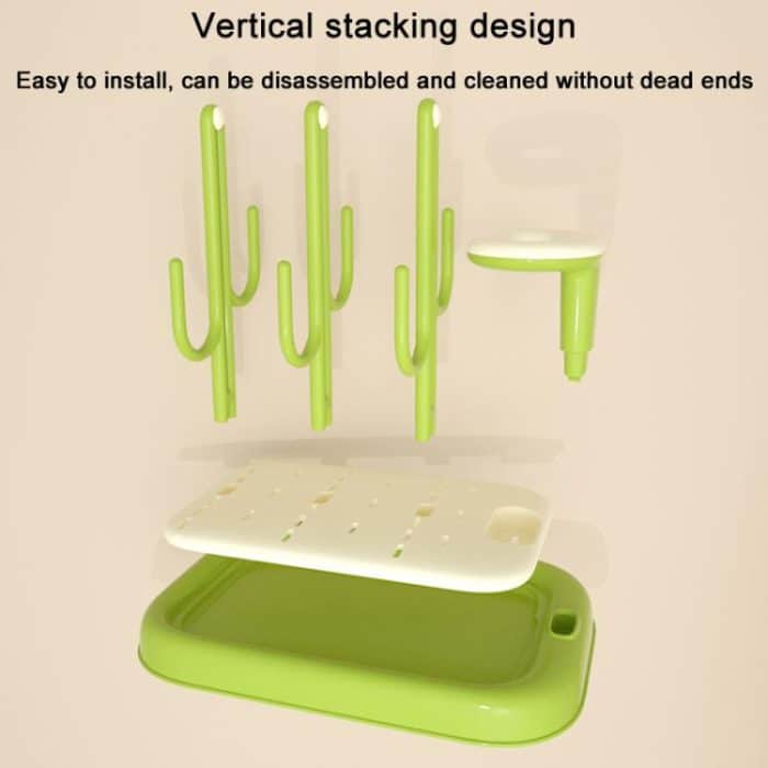 Baby Bottle Drying Rack Drain Drying Rack Insertable Bottle Brush Nipple Brush Storage Holder – Bild 5