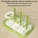 Baby Bottle Drying Rack Drain Drying Rack Insertable Bottle Brush Nipple Brush Storage Holder – Bild 7