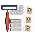 For Xiaomi Robot Vacuum X20 Max / D109GL Parts, Hair-cut Brush, 4pcs Side Brush, Carbon Dust Bag, Rubber Roller Cover, Bristle Roller Cover – Bild 2