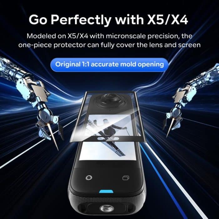 For Insta360 X5 / X4 aMagisn Tempered Glass Screen Protector Anti-Scratch 9H Hardness – Bild 3