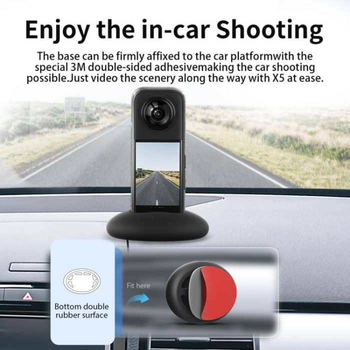 For Insta360 X5 / X4 aMagisn Silicone Base Desktop Stand Car Dashboard Holder – Bild 3
