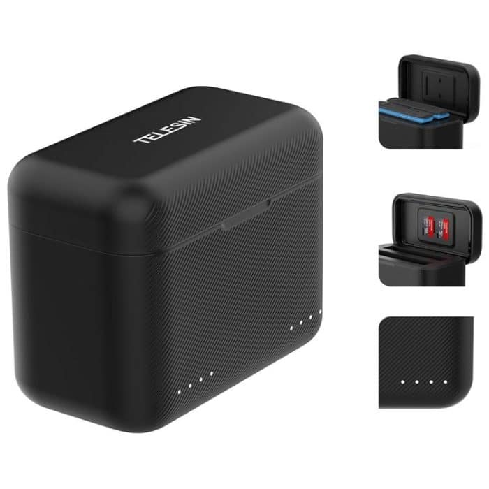 Für Insta360 X4 TELESIN Batterie Ladegerät Dual Batterie Lagerung Lade Fall – Bild 2