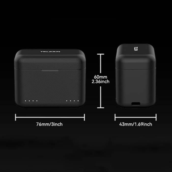 Für Insta360 X4 TELESIN Batterie Ladegerät Dual Batterie Lagerung Lade Fall – Bild 3