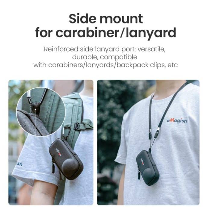 Für Insta360 X5 Kamera aMagisn Aufbewahrungstasche Hartschalen-Schutzhülle mit Karabinerclip – Bild 7