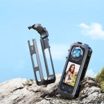 Für Insta360 X5 Kunststoff-Schutzrahmen Magnetische Quick-Release-Kamerakäfig-Erweiterungshalterung