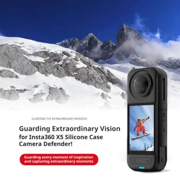 For Insta360 X5 Camera Silicone Case Body Cover Anti-dust and Stain-resistant Protective Shell, Silicone Case – Bild 4