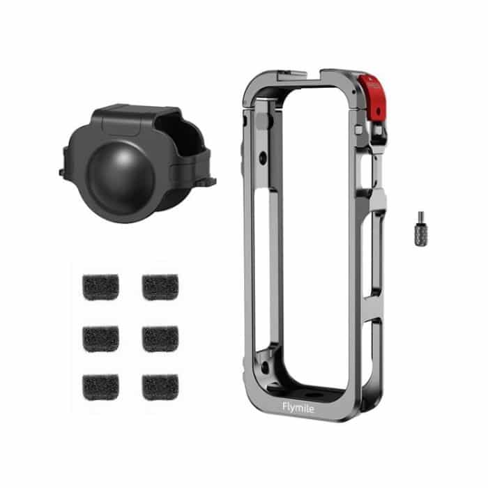 TBD0606028701A.jpg For Insta360 X5 Camera Flymile Metal Frame Lens Cover Set Rabbit Cage Expansion Bracket – Bild 1