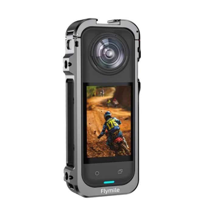 For Insta360 X5 Camera Flymile Metal Frame Lens Cover Set Rabbit Cage Expansion Bracket – Bild 5