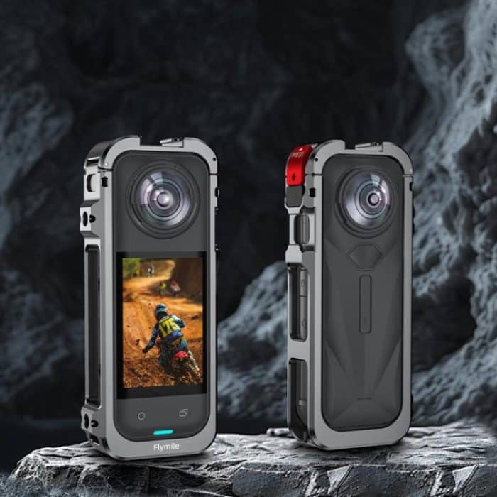 For Insta360 X5 Camera Flymile Metal Frame Lens Cover Set Rabbit Cage Expansion Bracket – Bild 6