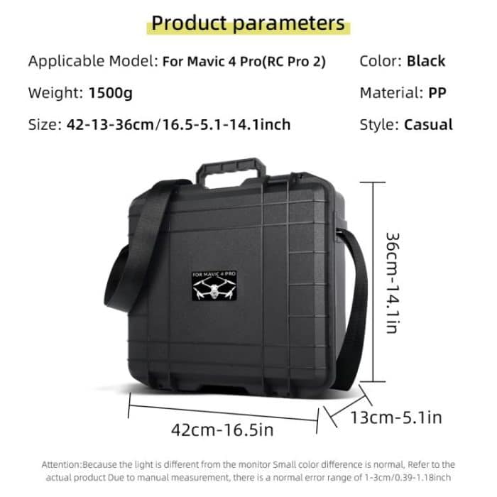 For DJI Mavic 4 Pro Creator Combo RC Pro 2 Explosion-Proof Case Storage Box Suitcase With Shoulder Strap – Bild 8