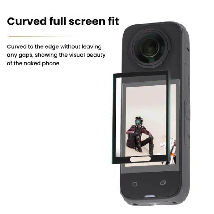 Sunnylife Curved Tempered Film HD Anti-Explosion Anti-Drop Scratch Protective Film, For Insta360 X5 / X4, For Insta360 X5 / X4 2sets – Bild 2