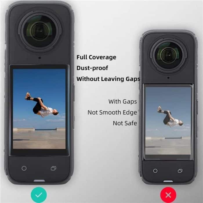 Sunnylife Curved Tempered Film HD Anti-Explosion Anti-Drop Scratch Protective Film, For Insta360 X5 / X4, For Insta360 X5 / X4 2sets – Bild 5