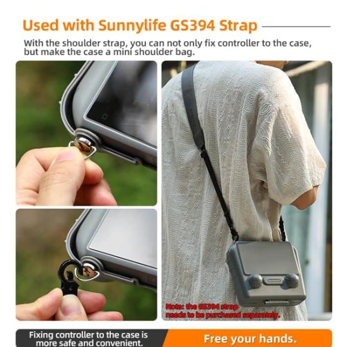 Sunnylife ZN985 Remote Control 2 In 1 Visor Storage Case, For DJI RC 2 / 1 – Bild 10