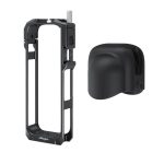 aMagisn Metal Cage for Insta360 X5 Wind Noise Reduction, Shockproof Mount with Dual Cold Shoe