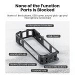 aMagisn Metal Cage for Insta360 X5 Wind Noise Reduction, Shockproof Mount with Dual Cold Shoe – Bild 12