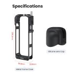 aMagisn Metal Cage for Insta360 X5 Wind Noise Reduction, Shockproof Mount with Dual Cold Shoe – Bild 13