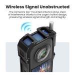 aMagisn Metal Cage for Insta360 X5 Wind Noise Reduction, Shockproof Mount with Dual Cold Shoe – Bild 8