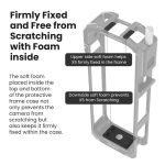 aMagisn Metal Cage for Insta360 X5 Wind Noise Reduction, Shockproof Mount with Dual Cold Shoe – Bild 9