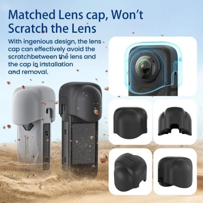 For Insta360 X5 Action Camera Protective Accessories, aMagisn Body Case+Lens Cap Black, aMagisn Body Case+Lens Cap Gray, aMagisn Body Case Black, aMagisn Body Case Gray – Bild 3