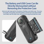 For Insta360 X5 Action Camera Protective Accessories, aMagisn Body Case+Lens Cap Black, aMagisn Body Case+Lens Cap Gray, aMagisn Body Case Black, aMagisn Body Case Gray – Bild 6