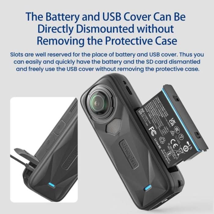 For Insta360 X5 Action Camera Protective Accessories, aMagisn Body Case+Lens Cap Black, aMagisn Body Case+Lens Cap Gray, aMagisn Body Case Black, aMagisn Body Case Gray – Bild 6