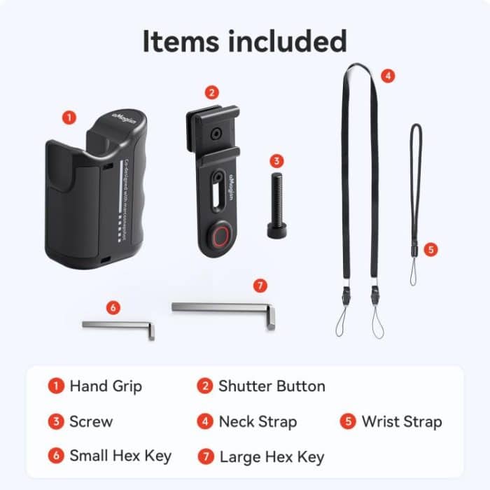 aMagisn Xplorer Grip Kit Street Vlogging-Griff für Actionkameras der Serien Insta360, DJI Action und GoPro Hero – Bild 12
