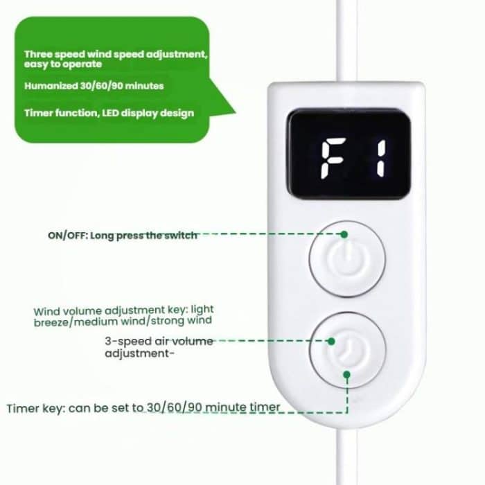 USB Powered Cooling Pad Baby Kinderwagen Sitzkissen Mit Fan 3 Geschwindigkeit Einstellbar Ebenen – Bild 11