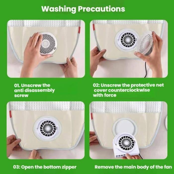 USB Powered Cooling Pad Baby Kinderwagen Sitzkissen Mit Fan 3 Geschwindigkeit Einstellbar Ebenen – Bild 12