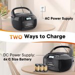 X2A Portable Cassette Player Stereo Bluetooth AM/FM/MP3 Music CD Player Tape Recorder, US Plug, EU Plug, UK Plug, AU Plug – Bild 4