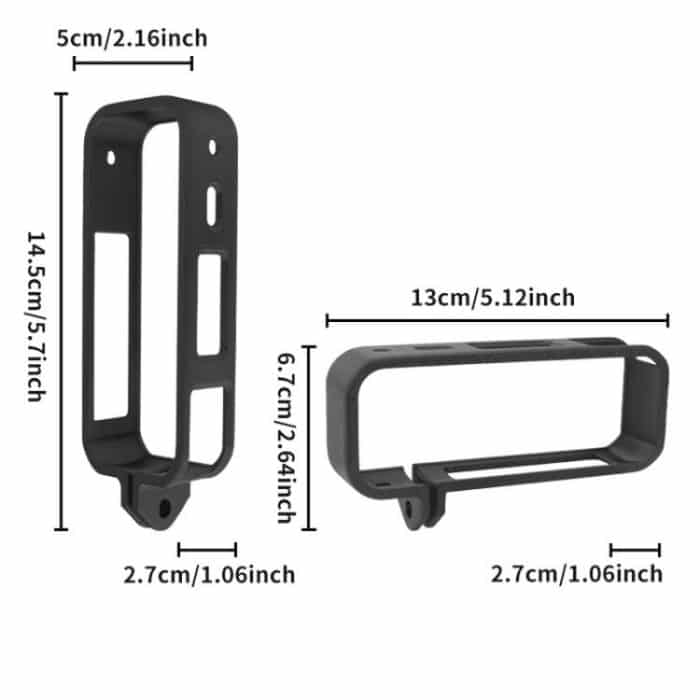 For Insta360 X5 360 Camera CQT Expandable Protective Cage Shockproof Case, Vertical Black, Horizontal Black, Vertical Orange, Horizontal Orange – Bild 10