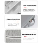 For DJI Mavic 4 Pro Fly More Combo / Creator Combo Carrying Case Durable PU Crossbody Shoulder Bag, Shoulder Bag Black, Shoulder Bag Gray – Bild 7