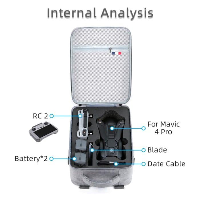 For DJI Mavic 4 Pro / RC 2 Backpack Shoulder Bag EVA Carrying Case, Backpack – Bild 3