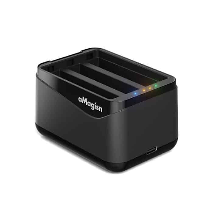 Für Insta360 X5 Kamera AMagisn Batterie Ladegerät Schnelle Ladestation Für 3 Batterien Gleichzeitig – Bild 2