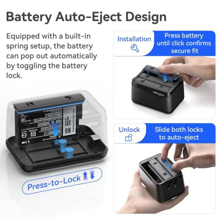 Für Insta360 X5 Kamera AMagisn Batterie Ladegerät Schnelle Ladestation Für 3 Batterien Gleichzeitig – Bild 8