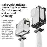 For Insta360 Ace Pro 2 / Ace Pro Camera AMagisn Quick Release Metal Cage Horizontal & Vertical Shooting Protective Frame – Bild 3