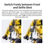 For Insta360 Ace Pro 2 / Ace Pro Camera AMagisn Quick Release Metal Cage Horizontal & Vertical Shooting Protective Frame – Bild 4