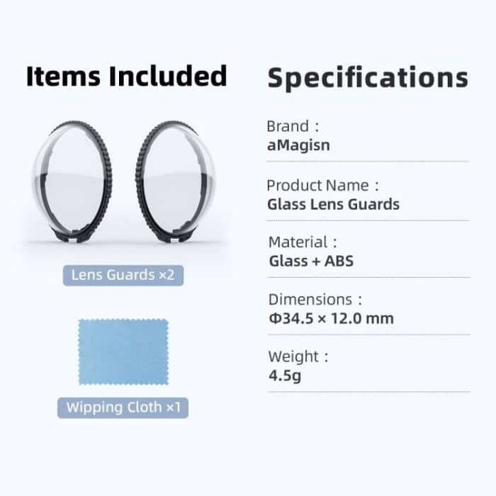 For Insta360 X5 Camera aMagisn Lens Guard Protector Detachable Anti-Scratch Glass Cover, Standard Edition – Bild 11