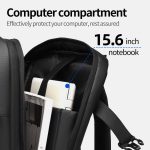 WEIXIER B759 Simple Expandable Men Shoulder Bag Large Capacity Laptop Backpacks – Bild 5