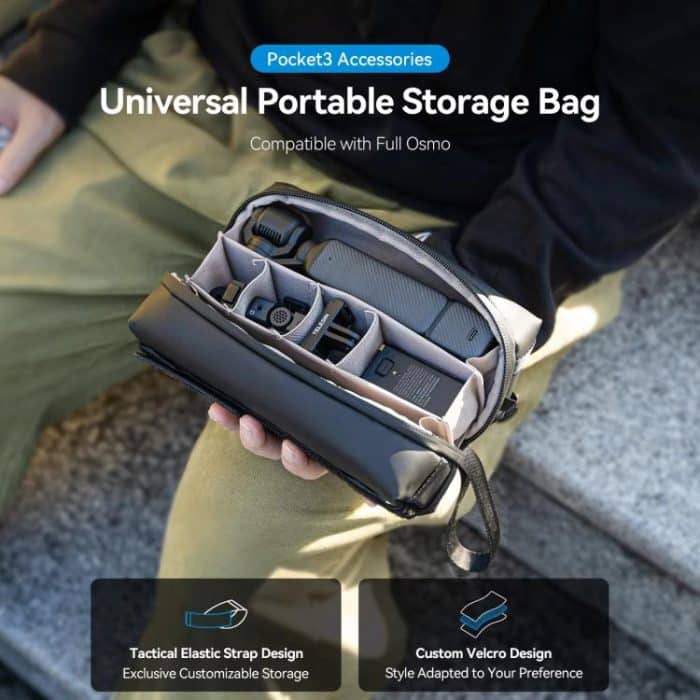 For DJI Osmo Pocket 3 Creator Combo TELESIN Universal Portable Storage Bag Carrying Case – Bild 3