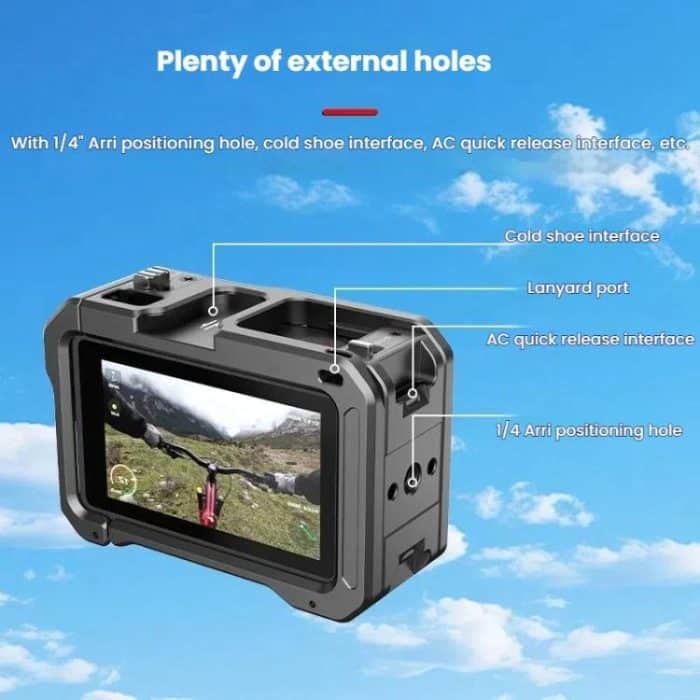 Für DJI Osmo Action 5 Pro / 4 / 3 HEPAIL AC70 Metall-Kaninchenkäfig – Bild 4