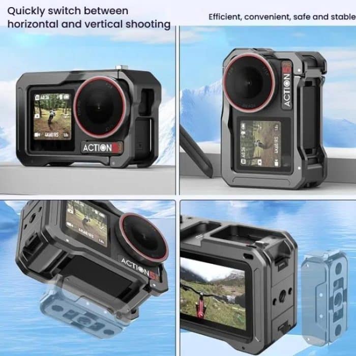 Für DJI Osmo Action 5 Pro / 4 / 3 HEPAIL AC70 Metall-Kaninchenkäfig – Bild 7