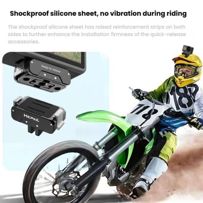 Für DJI Osmo Action 4/3 HEPAIL AC-17 Metall Magnetische Quick Release – Bild 5