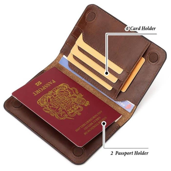 HUMERPAUL BP734 Leather Passport Document Holder – Bild 5