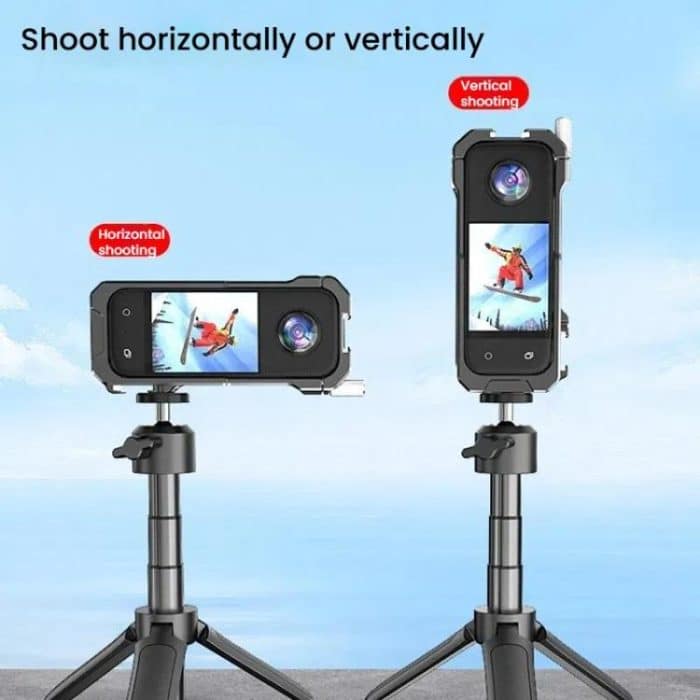 Für Insta360 X3 HEPAIL AC62 Metall Kaninchen Käfig Magnetische Saug Horizontale Vertikale Schutz Rahmen – Bild 8