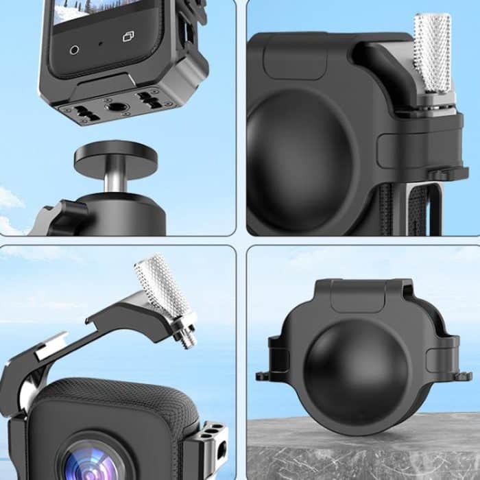 Für Insta360 X3 HEPAIL AC62 Metall Kaninchen Käfig Magnetische Saug Horizontale Vertikale Schutz Rahmen – Bild 9