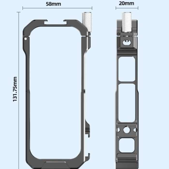 Für Insta360 X3 HEPAIL AC62 Metall Kaninchen Käfig Magnetische Saug Horizontale Vertikale Schutz Rahmen – Bild 10