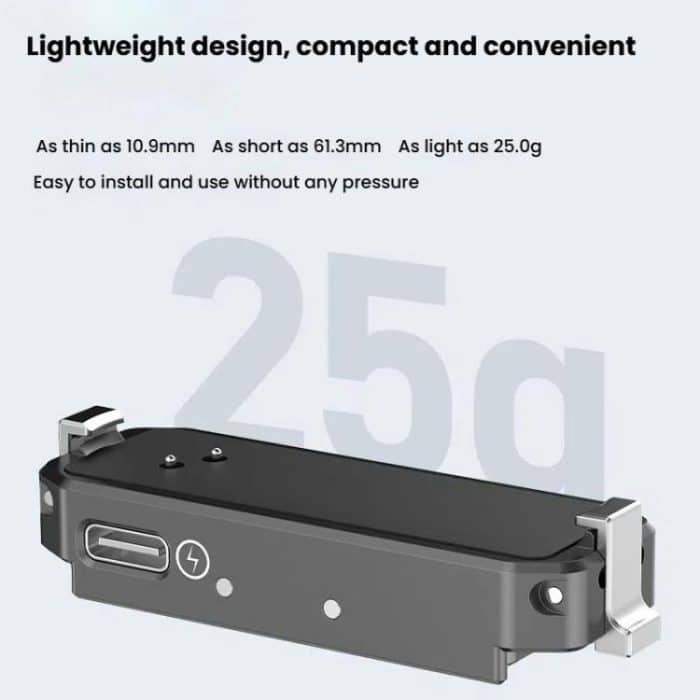 Für Insta360 GO 3 / 3S HEPAIL AC69 Aluminiumlegierung Schnellverschluss-Ladestation – Bild 7