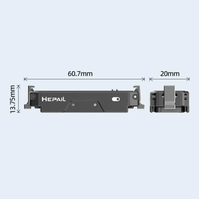 Für Insta360 GO 3 / 3S HEPAIL AC69 Aluminiumlegierung Schnellverschluss-Ladestation – Bild 8