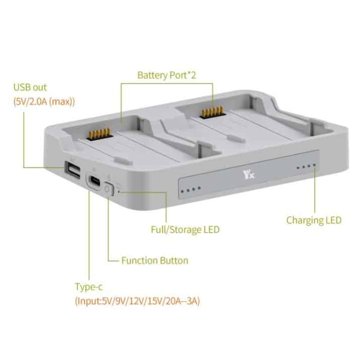 Für DJI Flip YX Parallel Charger Hub Bidirektionales Batteriemanagementsystem – Bild 9