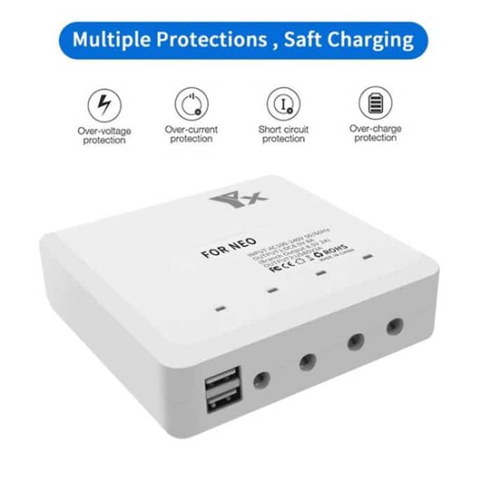 For DJI Neo Drone YX 4-port Battery Charger Charging Hub, US Plug, EU Plug, UK Plug, AU Plug – Bild 5